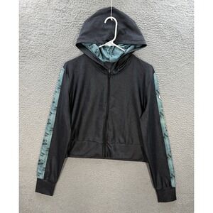 Green Bay Packers Jacket Womens Large Gray Certo All Day Cropped Hoodie NFL